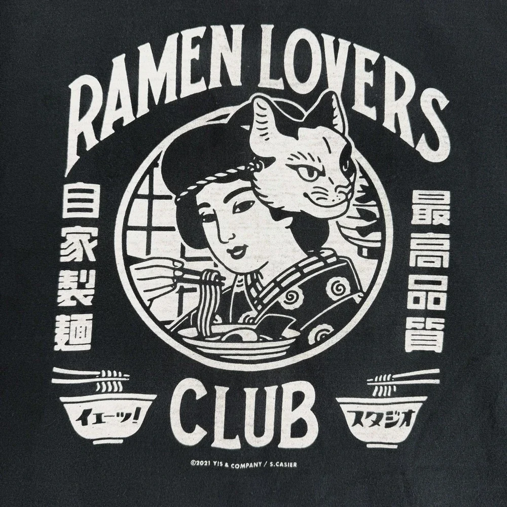 Yeaaah! Studio‎ Stéphane Casier Japanese French Art Ramen Lovers Club Tee XXL